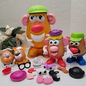 Big Hasbro Mr Potato Head Figure boy girl Storage Bin Pets Accessories 90s Vinta